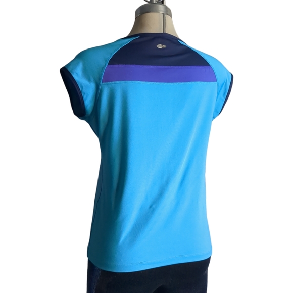 Adidas Climate. Blue and Purple Sport Top Size L - Picture 3 of 16